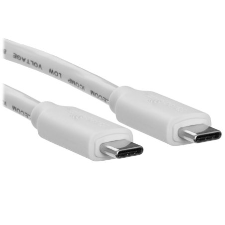 Кабель-соединительный  Type-Cm --> Type-Cm, 1.2метра  белый Telecom TUS719W-1.2M