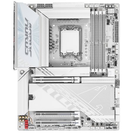 Материнская плата Gigabyte Z890 AORUS PRO ICE, LGA 1851, Intel Z890, 4xDDR5, 4xSATA, 5xM.2, 1xPCIe 5.0 x16, 1xPCIe 4.0 x4, 1xPCIe 4.0 x1, 2xUSB-C (Thunderbolt 4), 1x 5Gb LAN, 4xUSB-A 3.2 Gen 1, 2xUSB-A 3.2 Gen 2, 4xUSB-A 2.0, 2x3.5 мм, 7.1, ATX