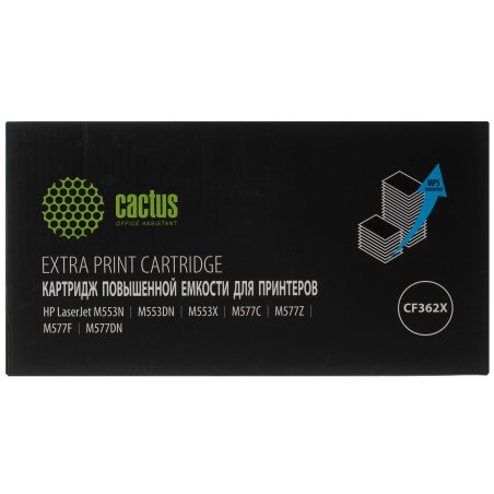 Картридж лазерный Cactus CS-CF362X-MPS, CF362XX желтый (18000 стр.) для HP CLJ M552dn/M553dn/M553N/M553x