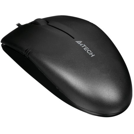 Мышь проводная A4Tech OP-530NUS черный, 1200 dpi, USB, кнопки - 3