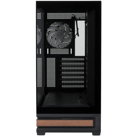 Компьютерный корпус ZALMAN P40 DS, ATX, черный, WINDOW, 9.1-inch LCD screen, 2xCombo(2.5” or 3.5”), 1x2.5”, 1xUSB TYPE-C, 2xUSB 3.0, SIDE 3x120мм ARGb, REAR 1x120мм ARGb