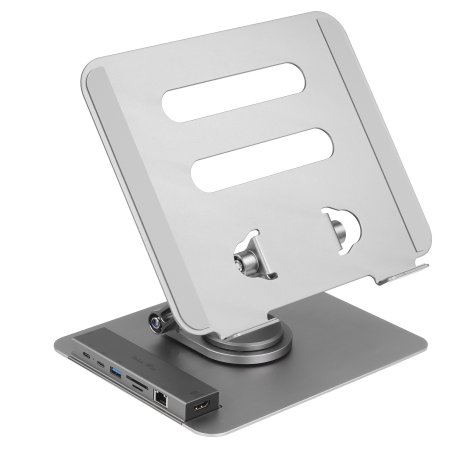 Док-станция HUB 8 in 1 Адаптер TypeC-->USB3.0, TC, (SD+TF), RJ-45, HDMI, PD TAU704