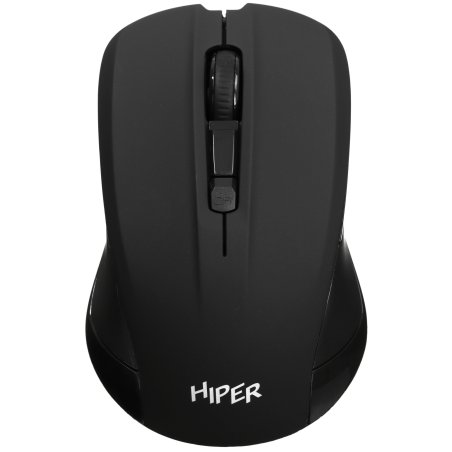Мышь беспроводная HIPER HOMW-101-BT черный, 1600 dpi, радиоканал, USB, кнопки - 4