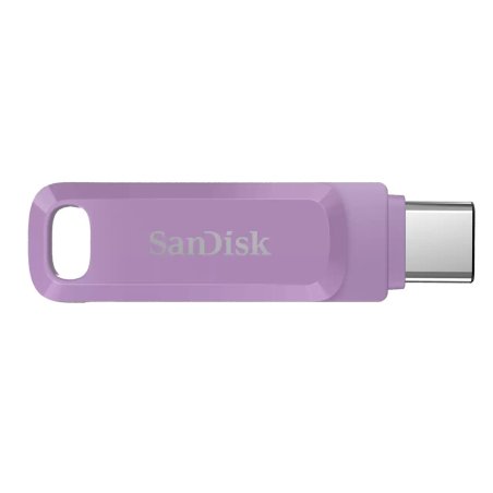 Флешка USB SanDisk SDDDC3 128Gb SDDDC3-128G-G46L, USB3.1 Type-C, фиолетовая
