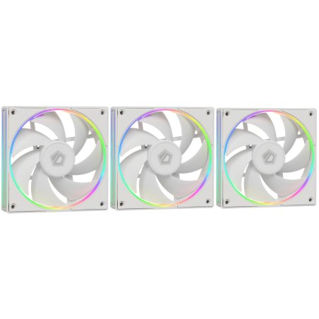 Вентилятор для корпуса ID-Cooling AF-127-ARGb-W белый, 120 мм, 2000 об/мин, 29.9 дБ, 4 pin