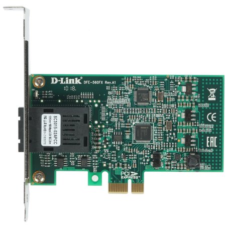 Сетевой адаптер D-Link DFE-560FX/B1A 100Base-FX с SFP -разъемом для шины PCI Express (OEM)