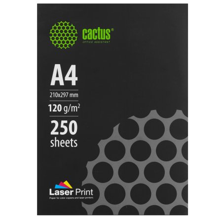Бумага Cactus CS-LPA4120250 A4/120г/м2/250л./белый для лазерной печати