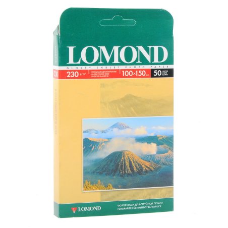 Фотобумага Lomond 0102035 10x15/230г/м2/50л./белый глянцевое для струйной печати