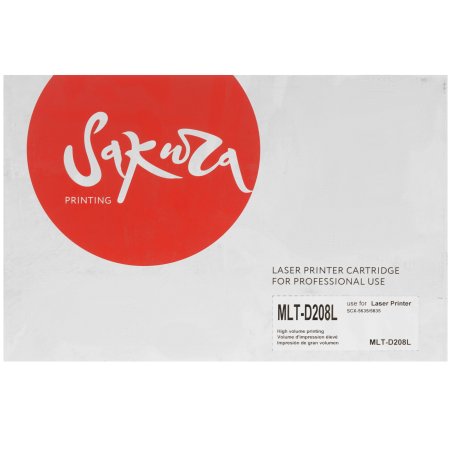 Картридж лазерный Sakura MLTD208L для Samsung SCX-5635/5835, черный, 8000 к.