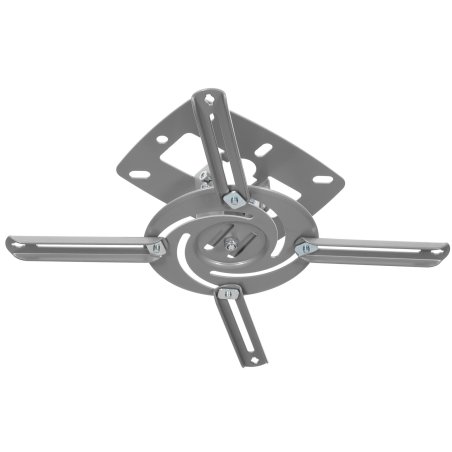 Универсальное потолочное крепление Wize WP-S высота крепления 8 см макс. расстояние между крепежными отв. 260 мм, наклон +/-15°, вращение 360°, до 8 кг, серебрист., рознич. упаковка