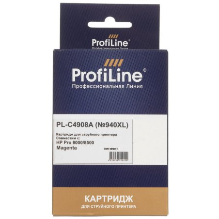Картридж струйный ProfiLine PL-C4908A №940XL для принтеров HP Officejet Pro 8000/8500 Magenta пигмент