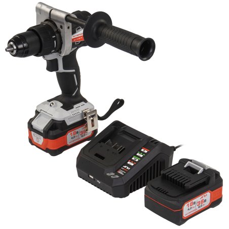 Дрель-шуруповерт аккумуляторная бесщеточная ИНТЕРСКОЛ ДА-13/36В 70 Li-ion АПИ [814.2.2.70] кейс, 2 аккум. 2,0А·ч, ЗУ