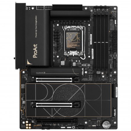 Материнская плата ASUS ProArt Z890-CREATOR WIFI, LGA 1851, Intel Z890, 4xDDR5, 4xSATA, 5xM.2, 2xPCIe 5.0 x16, 1xPCIe 4.0 x16, 1xHDMI, 1xDP, 1x 10Gb LAN, 1x 2.5Gb LAN, 2xUSB-C 10Gbps, 6xUSB-A 10Gbps, 1xUSB-A 2.0, 7.1, ATX