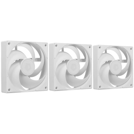 Вентилятор для корпуса ID-COOLING AS-120-W белый, 120 мм, 2000 об/мин, 27.2 дБ, 4 pin