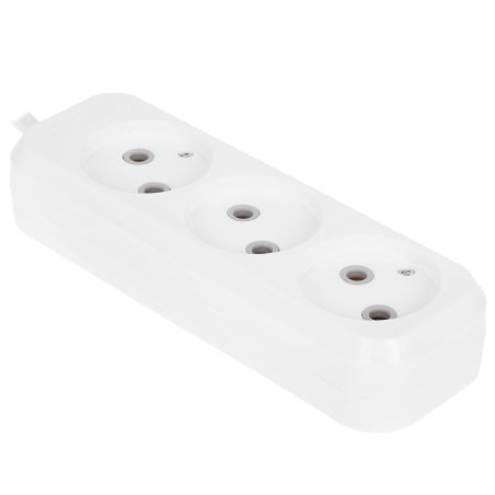 Удлинитель Defender (99277) B230 - 3 роз х 3 м, белый