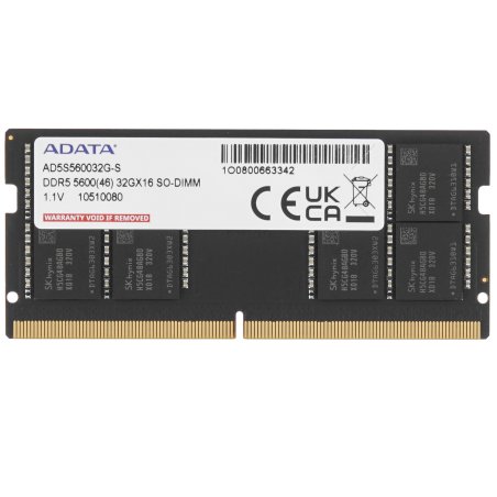 Оперативная память ADATA SO-DIMM DDR5-5600 16Gb AD5S560016G-B