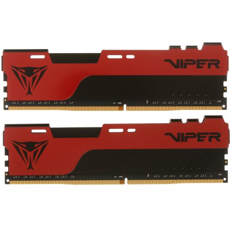 Оперативная память Patriot Viper Elite II, DDR4, 16GB (2x8 GB), 2666 MHz, CL16, DIMM, радиатор, красный