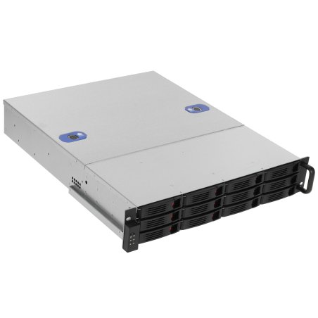 Серверный корпус ExeGate Pro 2U550-HS12 (RM 19", высота 2U, глубина 550, БП 1U-500ADS,12xHotSwap, USB)