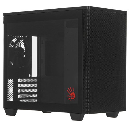 Компьютерный корпус Bloody BD-CC117F черный без БП mATX 5x120мм 1xUSB 2.0 1xUSB 3.0 audio bott PSU