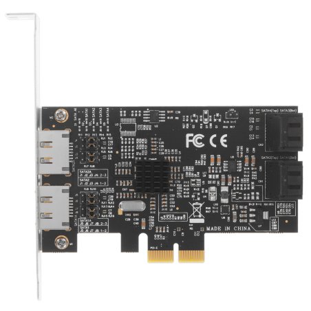 Контроллер ExeGate EXE-504 PCI-E 2.0, SATA3 RAID, 4 int+2 ext (OEM)