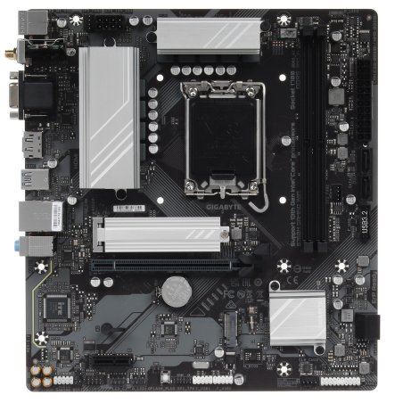 Материнская плата Gigabyte B760M GAMING DDR4, LGA 1700, Intel B760, 2xDDR4, 4xSATA, 2xM.2, 1xPCIe 4.0 x16, 1xPCIe x1, 1xHDMI, 1xDP, 1xVGA, 1x 2.5Gb LAN, 2xUSB-A 2.0, 3xUSB-A 3.2 Gen 1, 1xUSB-C 3.2 Gen 1, 3x3.5 мм, 7.1, mATX