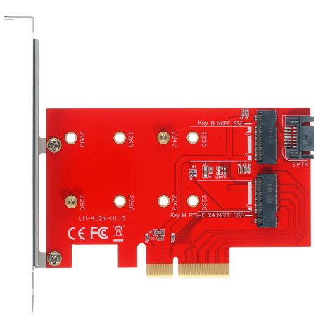 Адаптер ORIENT C296E 2xM.2 - > PCI-Ex4 / SATA