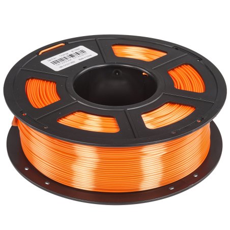 Филамент NVPrint Silk PLA+ Orange для 3D печати диаметр 1.75мм длина 330 метров масса 1 кг
