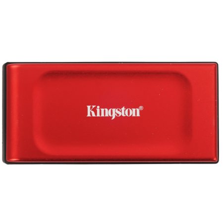 Внешний SSD Kingston XS1000, 2TB, USB 3.2 Gen 2 Type-C, R/W 1050/1000, красный