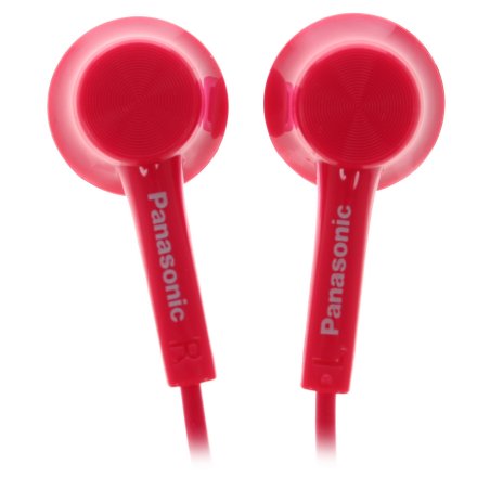 Наушники Panasonic RP-TCM115GCP внутриканальные 10-24000Гц 1.2м 3.5мм 98дБ микрофон розовые