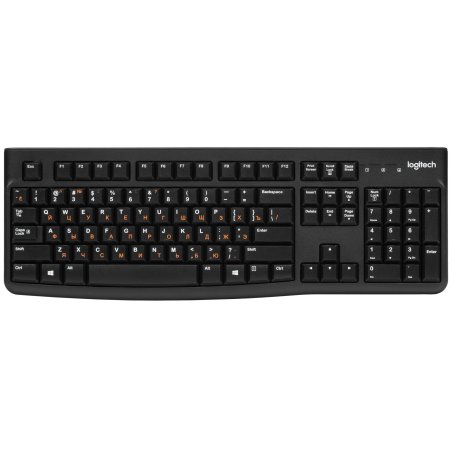Клавиатура проводная Logitech K120 for business, USB черный (заводская гравировка)