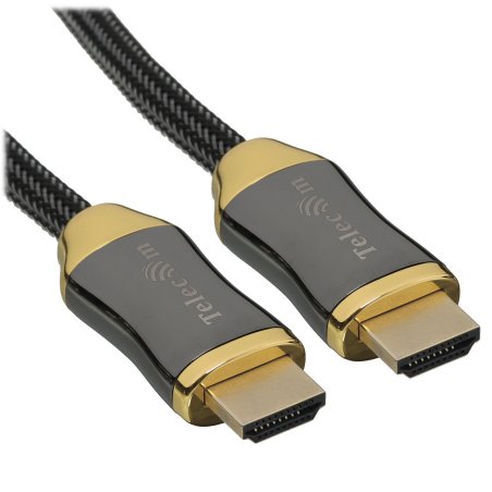 Кабель HDMI 19M/M,ver. 2.1, 8K@60 Hz 3m метал разъемы, нейлоновая оплетка Telecom <TCG300-3M>