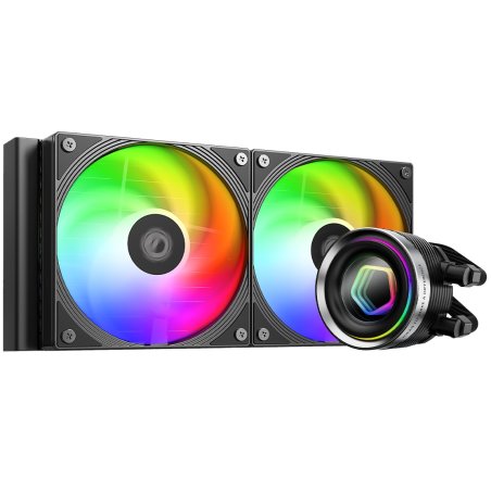 Система водяного охлаждения ID-Cooling FX240 Inf ARGb Soc-AM5/AM4/1200/1700/1851 белый 4-pin 27.2dB Al+Cu 300W Ret (FX240 INF белый)