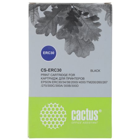 Картридж матричный Cactus CS-ERC30 черный (12.7 мм, 5 м, 1 000 000 знаков) для Epson ERC 30/34/38/TM-U220