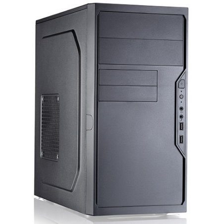Компьютерный корпус с блоком питания 450Вт. Case Foxline FL-733, mATX, 2x5.25EXT, 2x3.5EXT, 5x3.5INT, 2xUSB 2.0, HDA, w/o FAN, w/450W ATX PSU, w/1.2m EU pwr cord