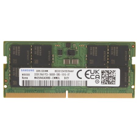 Оперативная память Samsung, DDR5, 32Gb (1x32Gb), 5600MHz, CL40, SO-DIMM