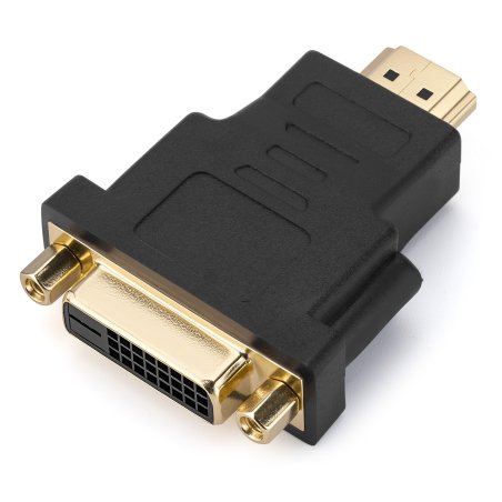 Переходник GoPower HDMI (m)-DVI-D (f) черный Premium Zip-Lock c подвесом (1/250)