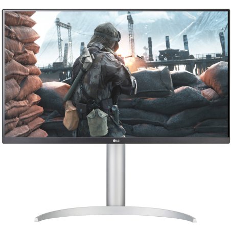 Монитор 27" LG UltraFine 27UP650K-W IPS 3840x2160, 60 Гц, 5 мс, 16:9, 400 кд/м², 2xHDMI 2.0, DP 1.4, 3.5 мм, черный/серебристый