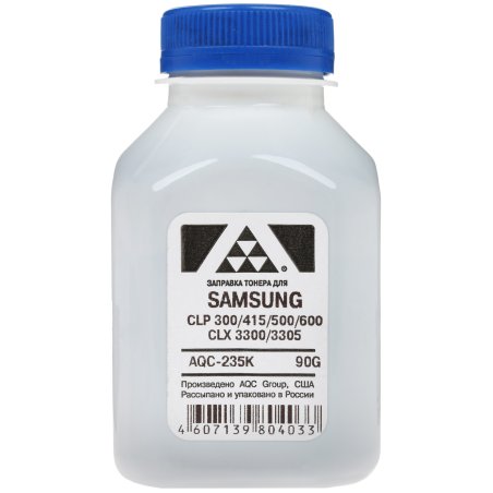 Тонер Samsung CLP 300/315/320/325/360/415/500/510/600/610/660/CLX3300/3305 черный, (фл.90г.) AQC фас. Россия