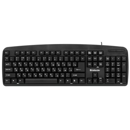 Клавиатура проводная Defender Office HB-910 RU, USB, черный