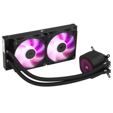 Система жидкостного охлаждения Corsair NAUTILUS 240 ARGB (240мм, черный, ARGB/ Fans: 2x120мм, 74.37CFM, 34dBA, 2100RPM/ S: 1851, 1700, AM5, AM4)