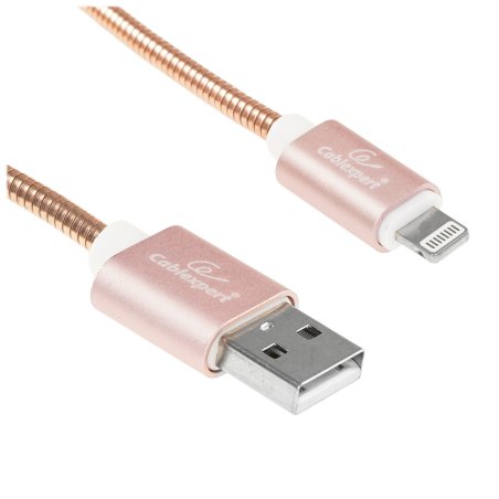 Кабель Cablexpert для Apple CC-G-APUSB02Cu-1M, AM/Lightning, серия Gold, длина 1м, золото, блистер