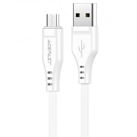 Кабель ACEFAST C3-09 USB Type-A/Micro-USB, 1.2м, для подзарядки/передачи данных, белый