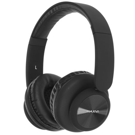 Беспроводные полноразмерные наушники Maxvi MHF-200BT черные, Bluetooth 5.3\300мАч\микрофон
