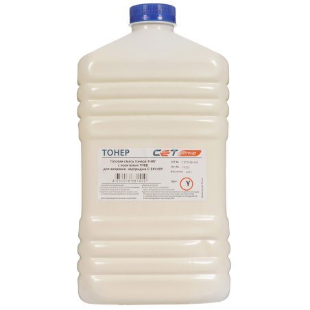 Тонер CET TF8Y/TF8D CET7498463 желтый бутылка 463гр. (в компл.:девелопер) для принтера Canon C3325i/3330i/3320