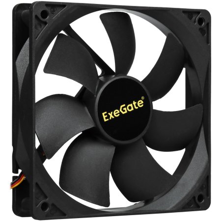 Вентилятор для корпуса ExeGate ExtraPower EP12025S3P черный, 120 мм, 1800 об/мин, 28 дБ, 3 pin