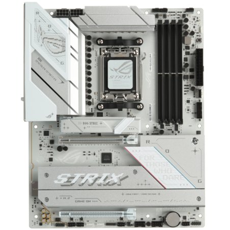 Материнская плата ASUS ROG STRIX B850-A GAMING WIFI, AM5, AMD B850, 4xDDR5, 2xSATA, 4xM.2, 1xPCIe 5.0 x16, 1xPCIe 4.0 x16, 1xPCIe x4, 1xDP, 1xHDMI, 1x2.5Gb LAN, 1xUSB-C 20Gbps, 1xUSB-C 10Gbps, 2xUSB-A 10Gbps, 4xUSB 5Gbps, 2xUSB-A 2.0, 3x3.5 мм, 7.1, ATX