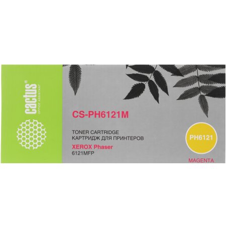 Картридж лазерный Cactus CS-PH6121M (106R01474) пурпурный (2600 стр.) для Xerox Phaser 6121