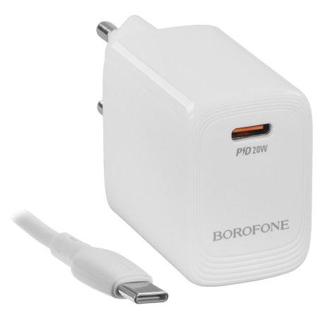 Cетевое зарядное устройство BOROFONE (6941991120251) BN26aa белый