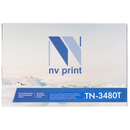 Картридж NVPrint совместимый Brother TN-3480T для HL-L5000D/L5100DN/L5100DNT/L5200DW/L5200DWT/L6250DN/L6300DW/L6300DWT/L6400DW/L6400DWT/DCP-L5500DN/L6600DW/MFC-L5700DN/L5750DW/L6800DW/L6800DWT/L6900DW/L6900DWT (8000k)