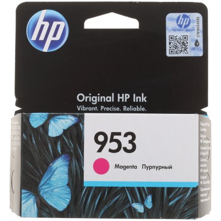 Картридж струйный HP 953 F6U13AE пурпурный для HP OJP 8710/8715/8720/8730/8210/8725 (700стр.)